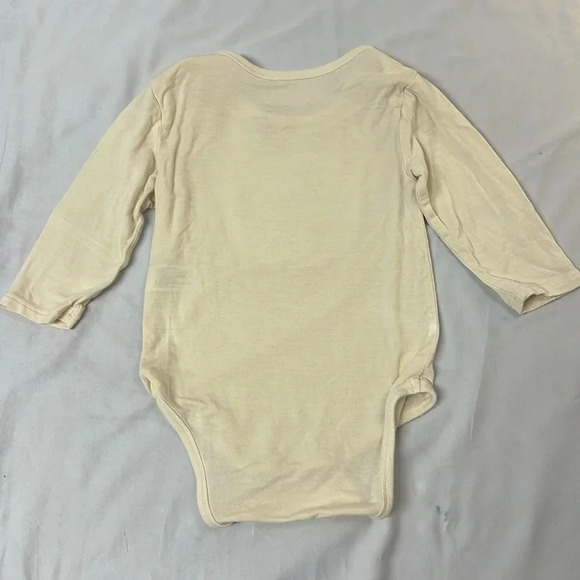 Silkberry - Baby Bamboo Long Sleeve Onesie - Mocha El. Size 3-6 months - Picture 3 of 3
